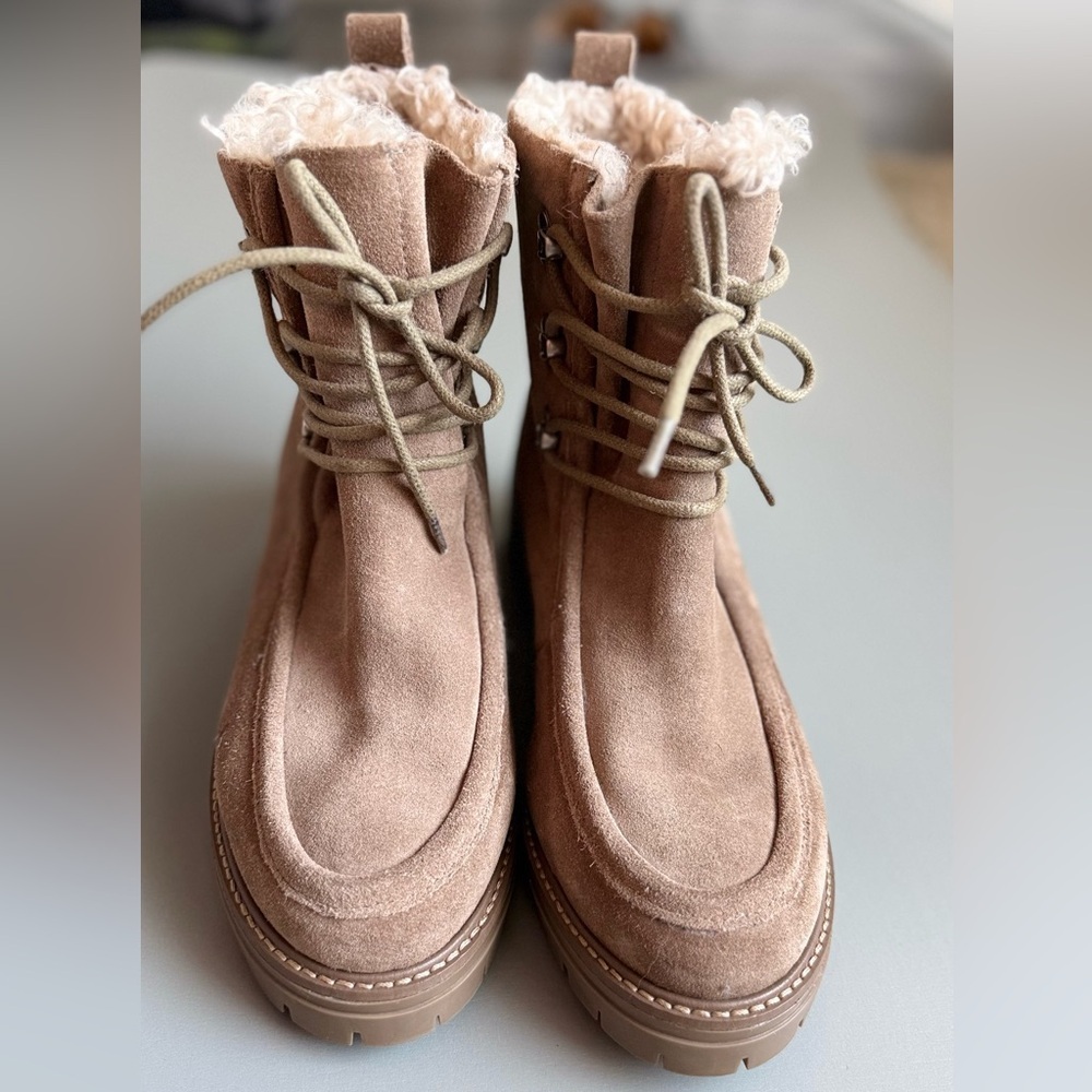 Gentle Souls Tan Suede Winter Boots